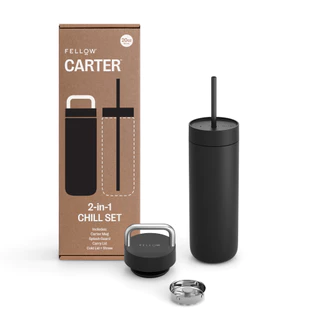 Fellow - Carter 2-in-1 Chill Set Carter Move Mug 20 ออนซ์ พร้อม ฝา 2-in-1 Lid System แก้วเก็บความเย็น แก้วน้ำเคลือบเซรา