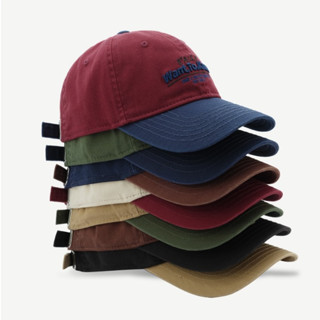 หมวกแก๊ปเบสบอลปัก บล็อกสีอเมริกัน want to know  มี 7 สี