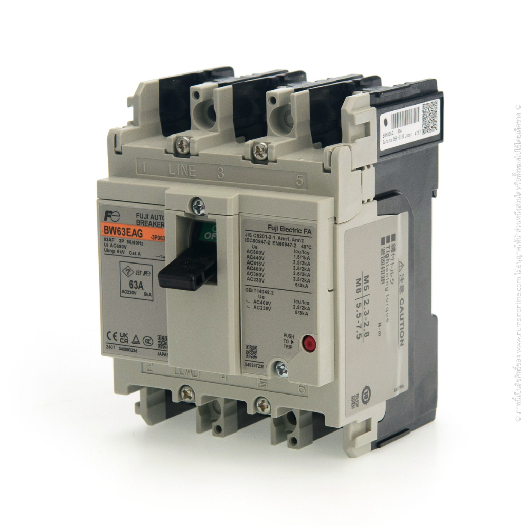 เบรกเกอร์ 63A 3P FUJI BW63EAG