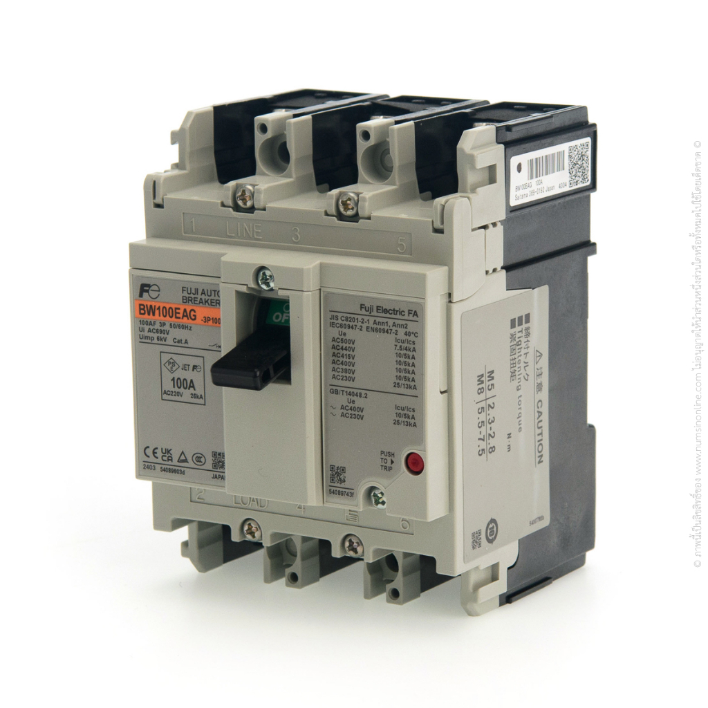 เบรกเกอร์ 100A 3P FUJI BW100EAG