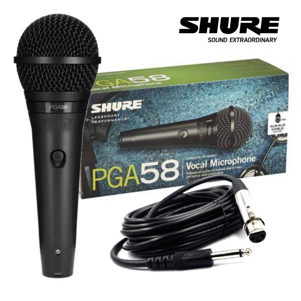 ไมโครโฟน SHURE PGA-58 เป็นรุ่นตำนานของ SHURE เป็นที่ทั่วโลกรู้จักดี