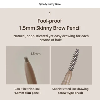 พร้อมส่ง ดินสอเขียนคิ้ว Peripera Speedy Skinny Brow PENCIL แท้จากเกาหลี