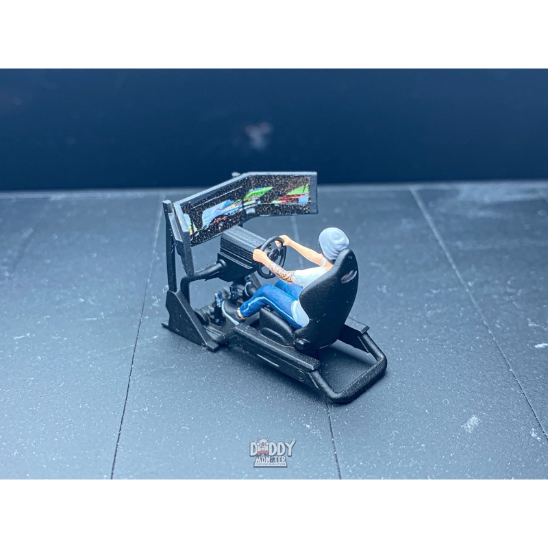 ฟิกเกอร์1/64 โมเดลคนจิ๋ว   งานแฮนด์เมด วัสดุ เรซิ่น ปริ้น 3D ลงสี