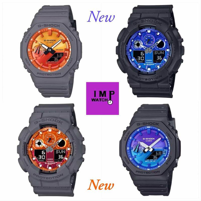 นาฬิกาผู้ชาย Casio G-SHOCK รุ่น GA-100FL , GA-2100FL รุ่นใหม่ล่าสุดของแท้ ประกันศูนย์ CMG 1 ปีหายากแ