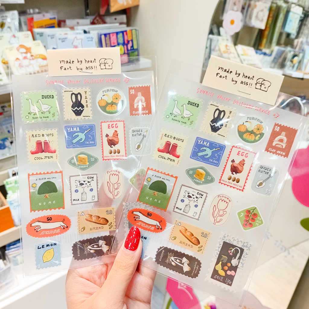 Sticker สติกเกอร์ Sunrise valley delivery service [บ้านงัว-ban ngur]