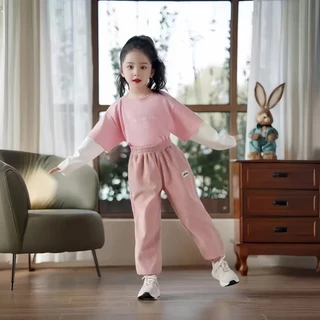 Beryl kids🌸กางเกงเด็กแฟชั่น🎀กางเกงขายาวรัดเท้า ลำลอง ผ้านิ่มๆใส่สบาย สไตล์เกาหลี หลายสีน่ารัก สำหรับเด็กหญิงและเด็กชาย