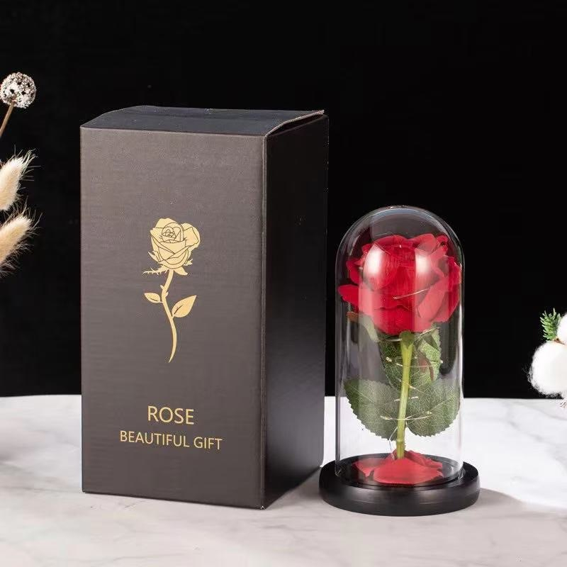 🌹สินค้าใหม่2026 ดอกกุหลาบวาเลนไทน์  โหลอะคริลิค ช่อดอกไม้ ช่อดอกกุหลาบ ของขวัญพรีเมี่ยมวาเลนไทน์