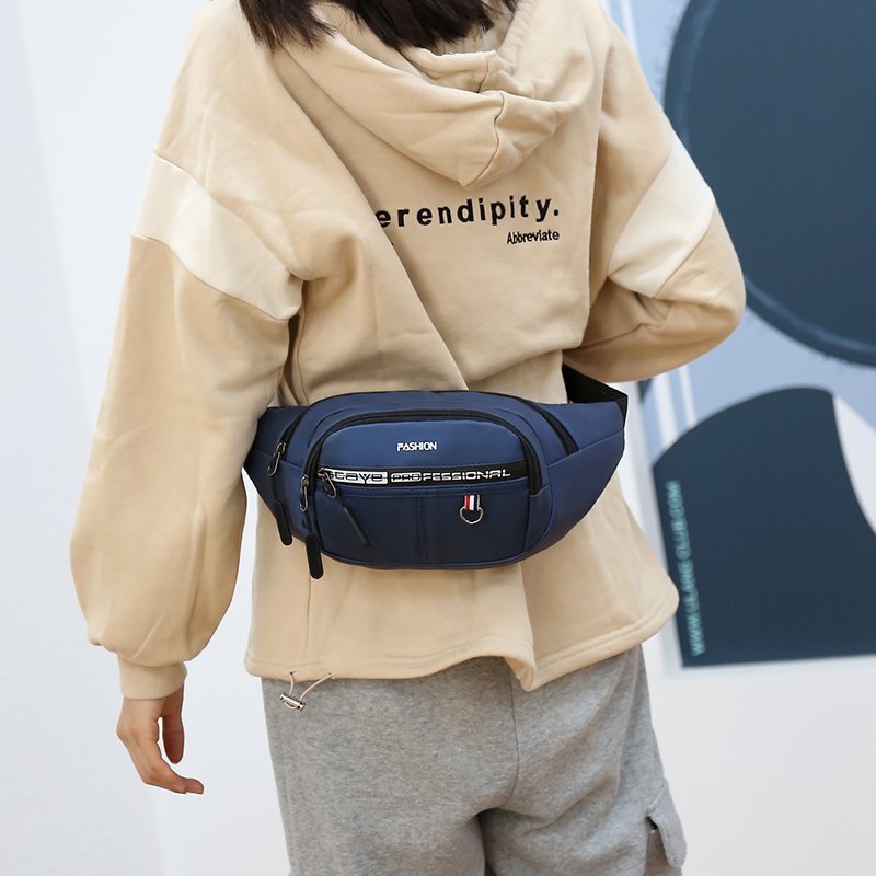 [CN09] กระเป๋าคาดอก คาดเอว กระเป๋าผ้าไนลอน กระเป๋าผู้ชาย มีซํบใน กันน้ำ กันละอองฝุ่น