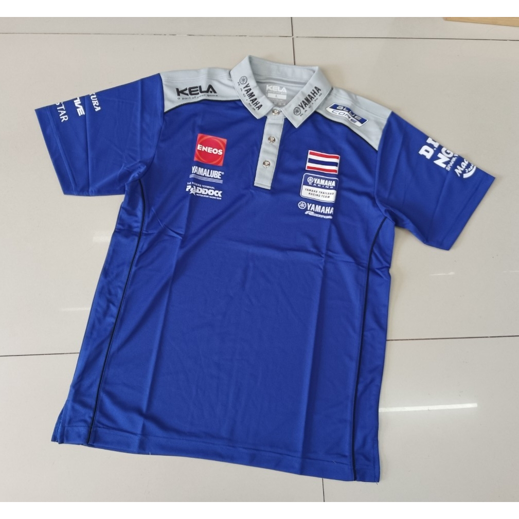 ของแท้ เสื้อโปโล YAMAHA PADDOCK MOTOR SPORT POLO Corporate PADDOCK ยามาฮ่า ของใหม่ ของแท้ศูนย์ KELA 