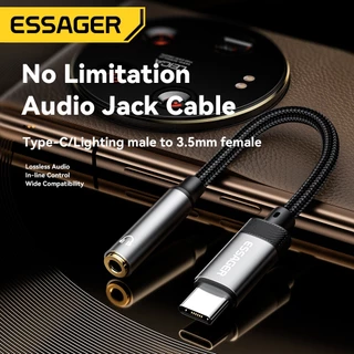 Essager อะแดปเตอร์หูฟัง 3.5MM Type C ios