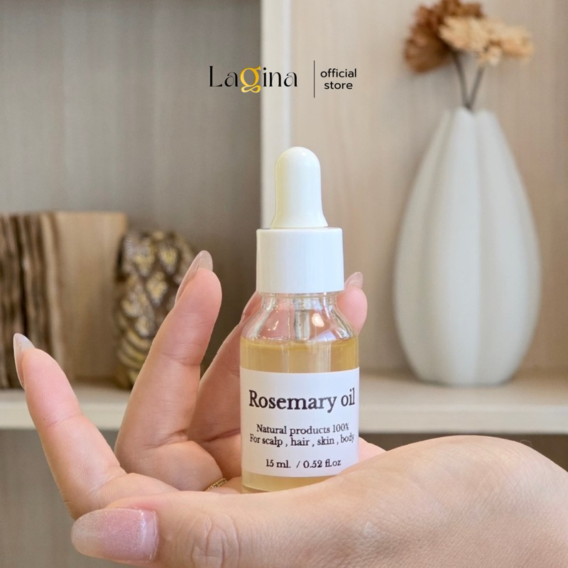 ✨LAGINA Rosemary oil ✨ โรสแมรี่ออยล์ บำรุงผม หนังศีรษะและผิวพรรณ ไม่แต่งสีไม่แต่งกลิ่น