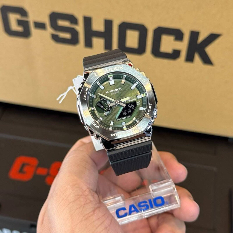 CASIO G-SHOCK STEEL GBM-2100 ของแท้ ประกันศูนย์ Cmg 1 ปี Tough Solar การเชื่อมต่อแบบไร้สายโดยใช้ Bluetooth®