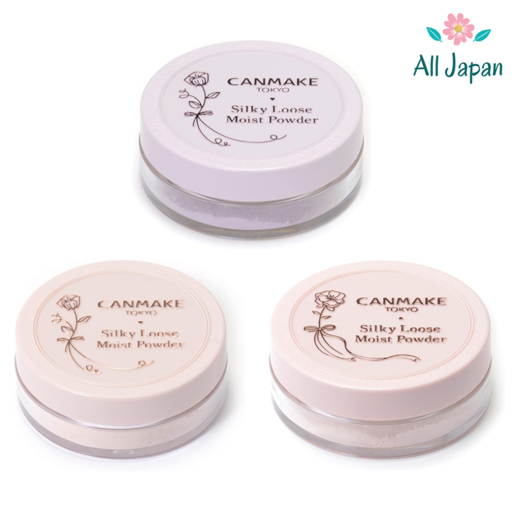 🌸CANMAKE Silky Loose Moist Powder แป้งฝุ่นเนื้อเนียนละเอียด ผิวสวยเรียบเนียน ช่วยล็อคเมคอัพให้ติดทนยาวนาน ของแท้ Japan