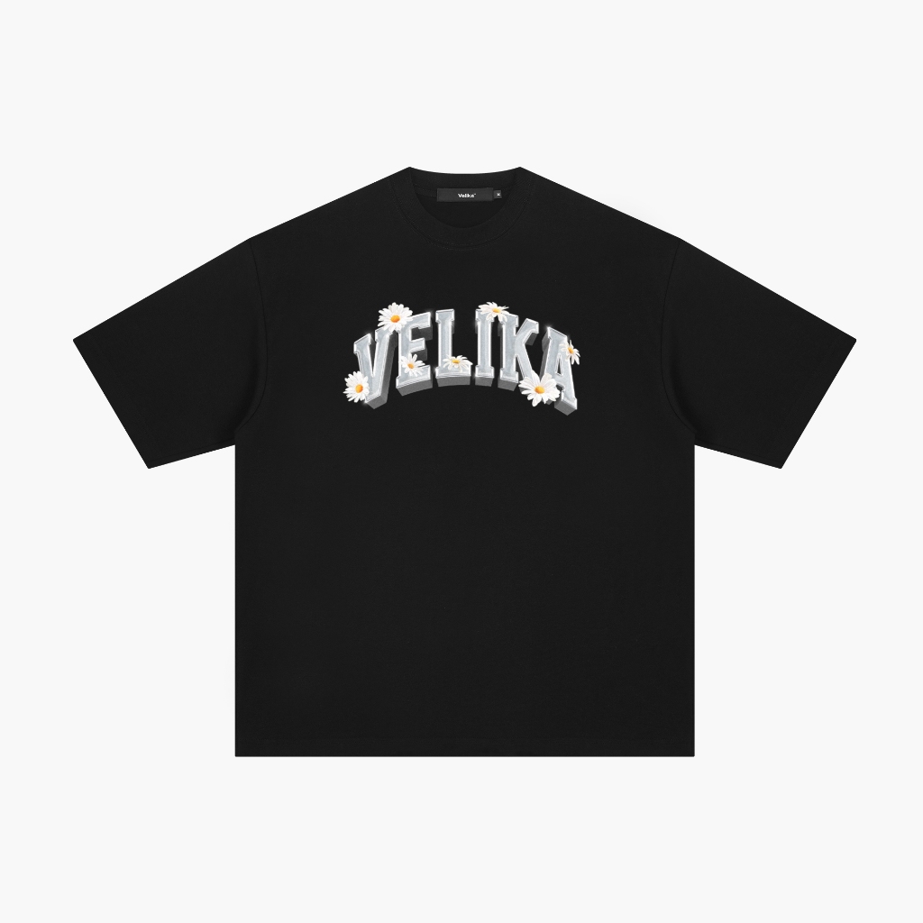 Velika™ | "Daisy" Oversize T-Shirt [Black]