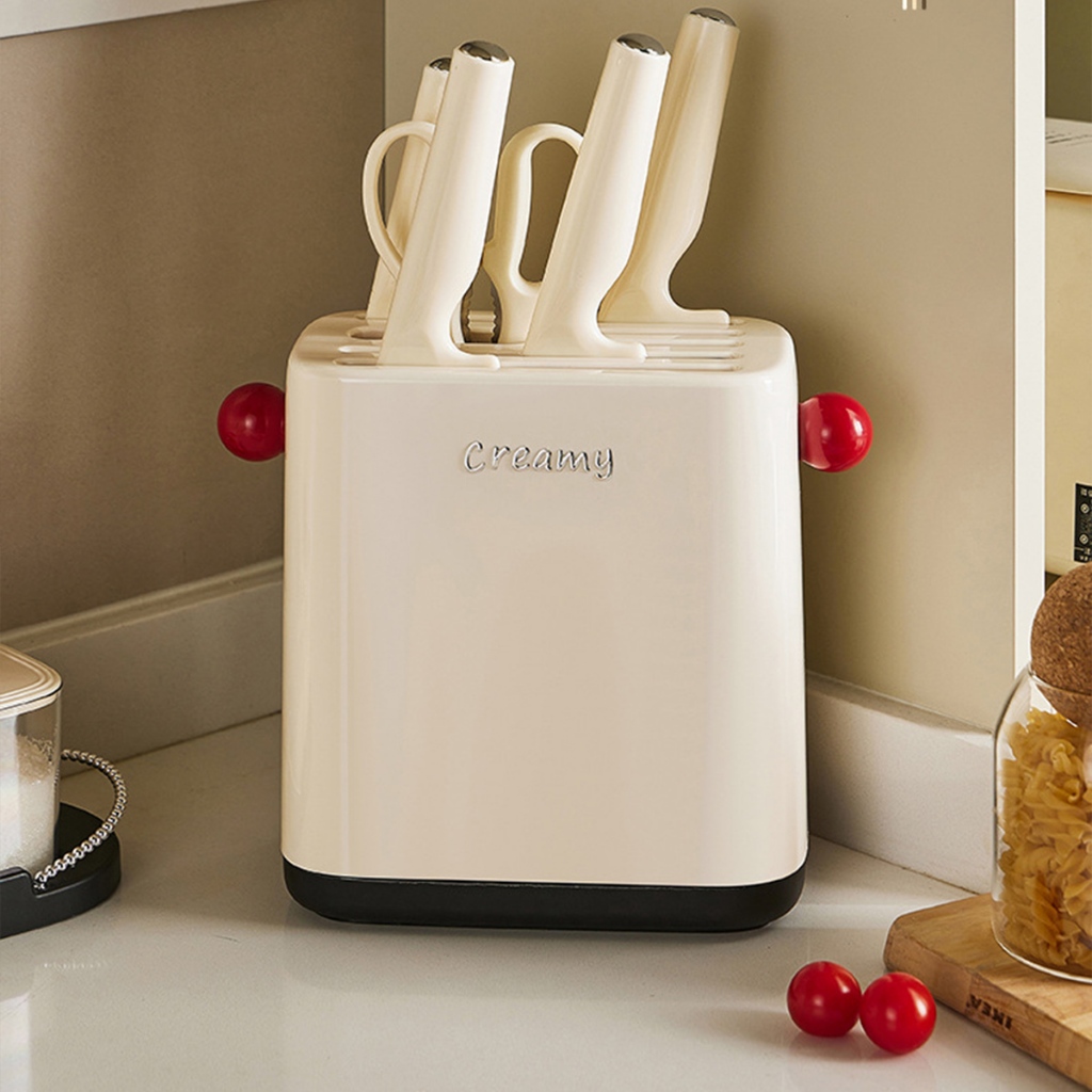 ที่เก็บมีด ที่ใส่มีดครัว ความจุขนาดใหญ่วัสดุหนา ทนทาน ถอดทำความสะอาดง่ายถอดออกได้ - รูปที่ 2