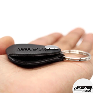 (พร้อมส่ง)ที่เก็บปิ๊กกีตาร์ ซองหนังเก็บปิ๊กกีตาร์ พวงกุญแจใส่ปิ๊กกีตาร์ (Pick holder) เก็บปิ๊กได้หลายตัว หนังอย่างดี