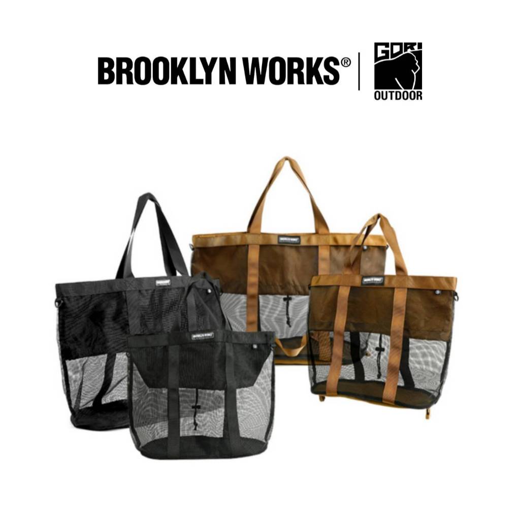 [25.7 โค้ด GORIPAY รับ Coin 7%] Brooklyn Works Mesh Bag ถุงช้อปปิ้ง ถุงตาข่ายเอนกประสงค์