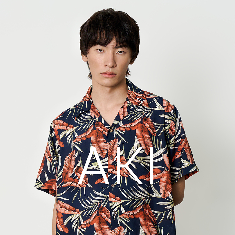 Shirtoria Hawaii เสื้อเชิ้ตแขนสั้นผู้ชาย แขนสั้นฮาวาย Non iron ลาย Aki