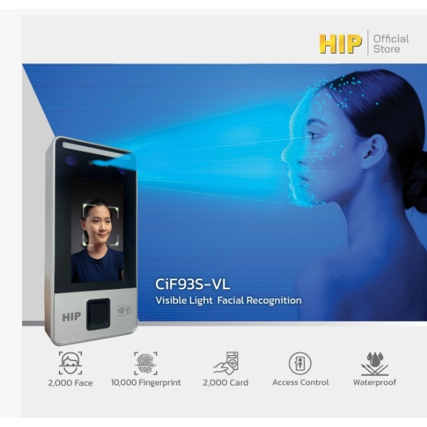 HIP เครื่องสแกนใบหน้า รุ่น CiF93S-VL Mifare 13.56 MHz