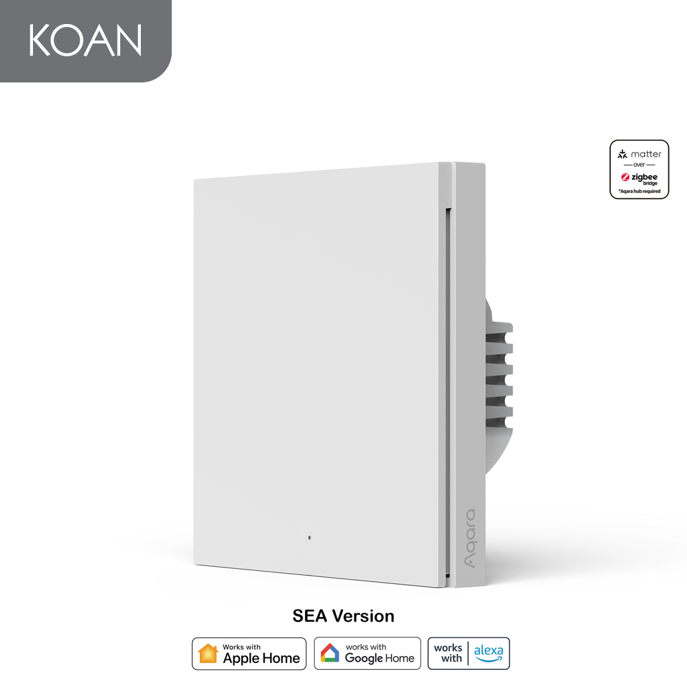 สวิตว์อัจฉริยะ Aqara Smart Wall Switch H1 EU [20A] - White