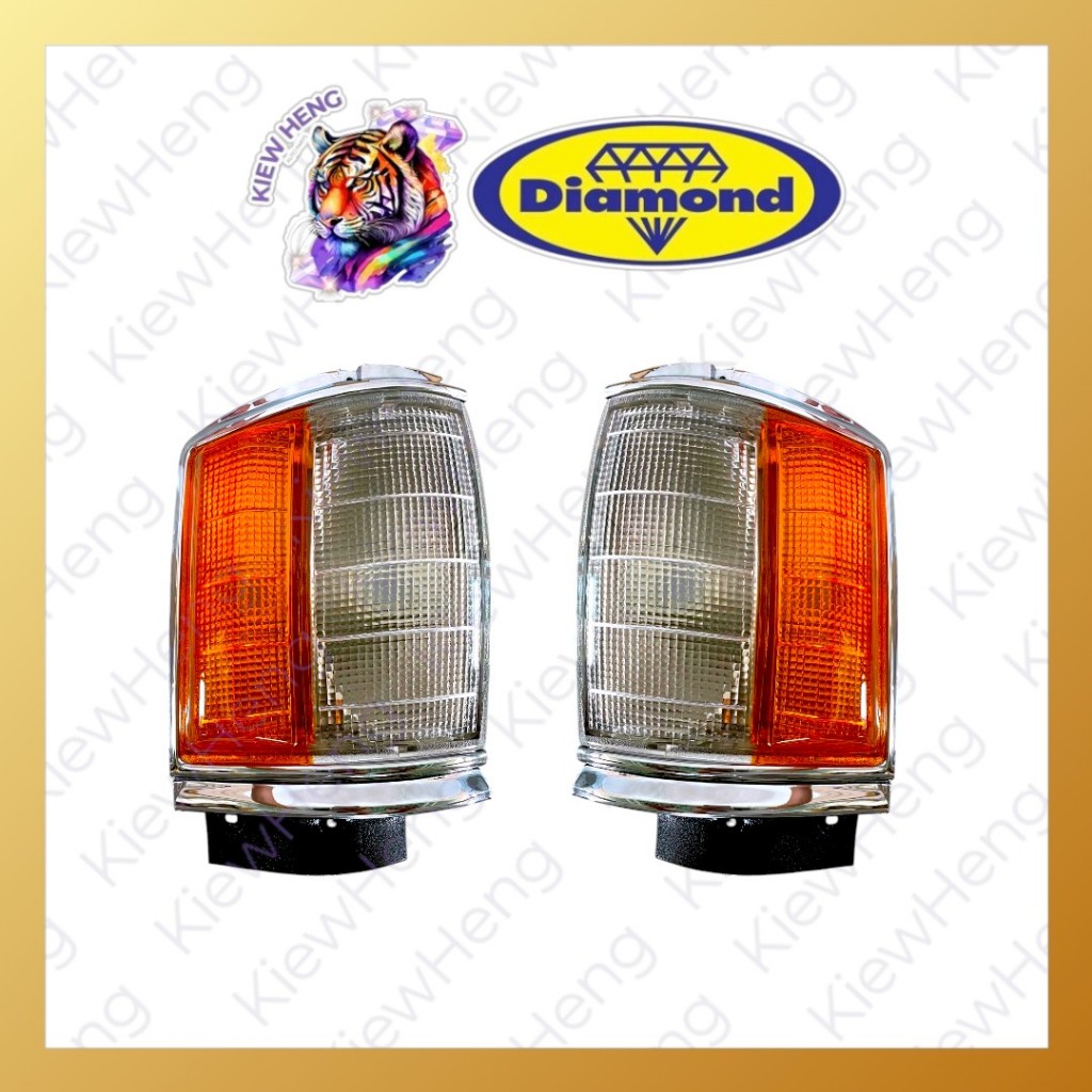 ไฟเลี้ยวมุม เสื้อไฟเลี้ยวมุม โตโยต้า ฮีโร่ TOYOTA HERO  LN50 60 65 80 ปี 1984-1988 สีขาวส้ม ตราเพชร