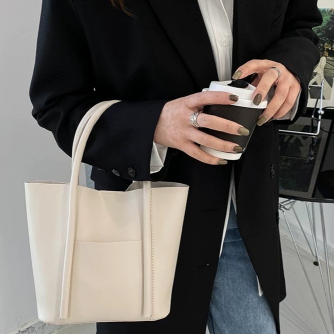 citadel.ecommerce กระเป๋าถือ หนังPU คล้องแขน แฟชั่น ผู้หญิง ทรง TOTE พร้อมส่งในไทย 908