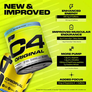 Cellucor​ C4 ORIGINAL Pre-workout - 30 servings, 50 servings, C4, Pre-workout, พรีเวิร์คเอ้าท์