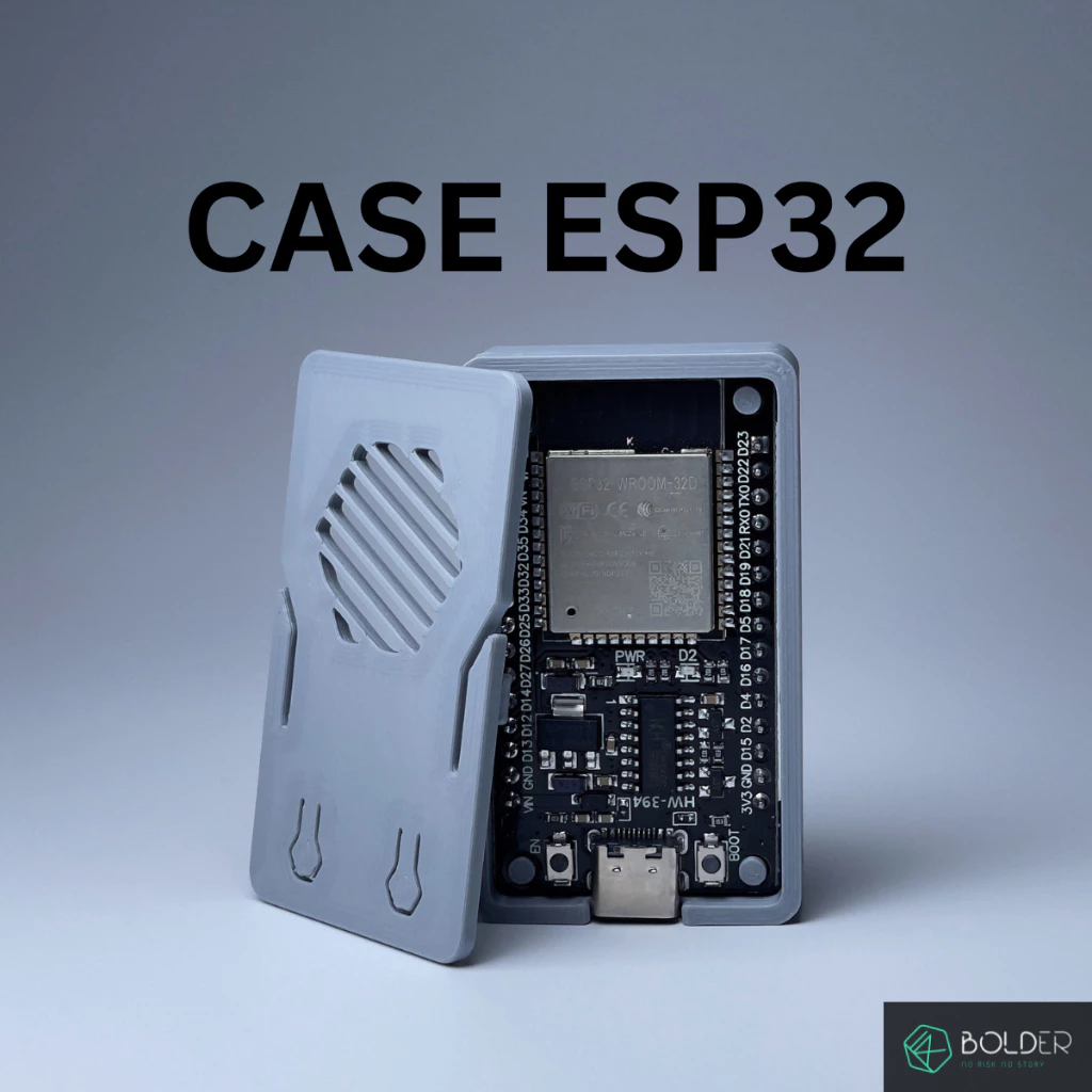 Case ESP32 WROOM TYPE-C เลือกสีได้ ทนความร้อน เคสสำหรับบอร์ด ESP32 ผลิตจากพลาสติก PLA สีสันสวยงาม