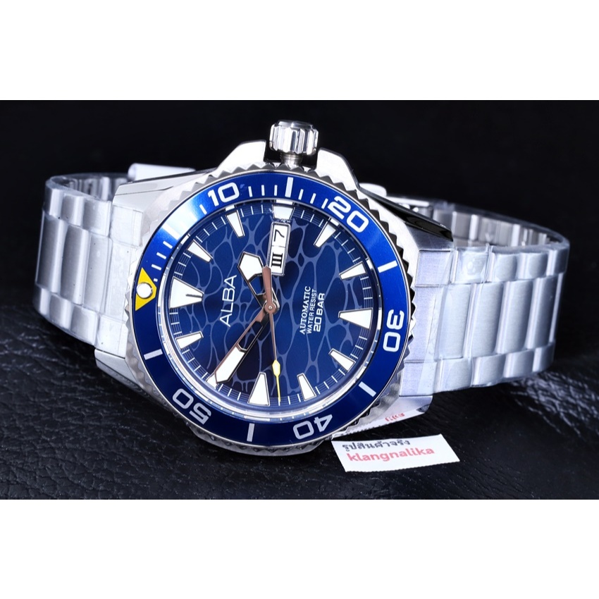 (แถมกล่องแบบพกพา) นาฬิกา Alba Sportive Automatic รุ่น A3B021X / A3B021X1