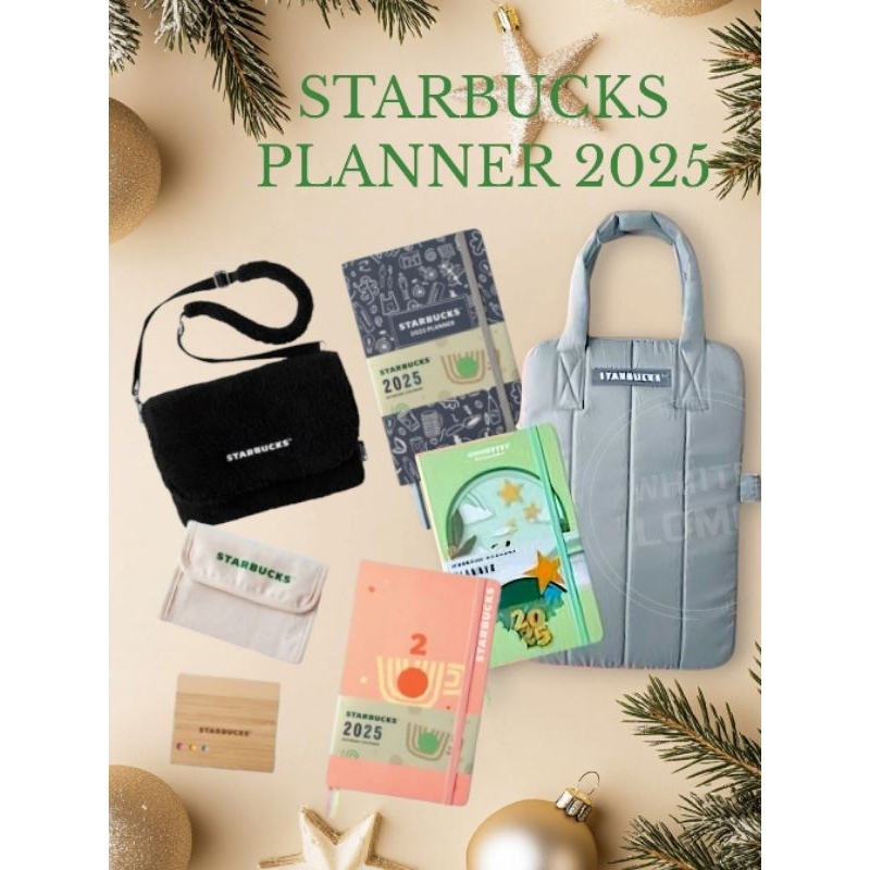 Starbucks Monthly Planner 2025 สมุดแพลนเนอร์ + คูปอง 2025