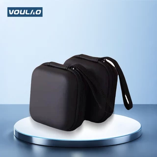 VOULAO กระเป๋าใส่หูฟังบลูทูธ/หูฟังแบบมีสายแบบพกพา วัสดุ EVA/กันน้ำ/กระเป๋าใส่ของเดินทางป้องกันการตก