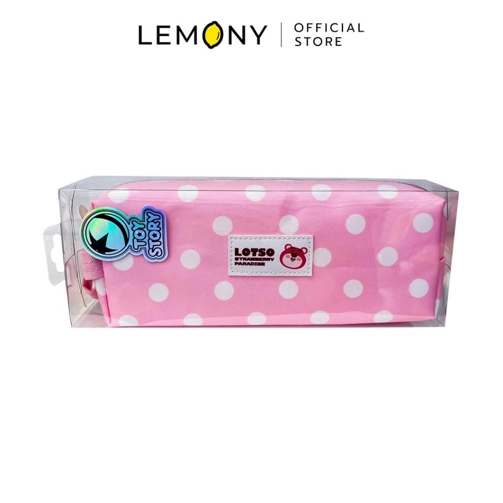 LEMONY Disney collection large capacity pencil case (Lotso) กระเป๋าเก็บเครื่องเขียนขนาดใหญ่ ดิสนีย์ 