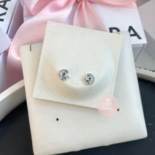 (ของแท้100%)❣️แถมกล่อง Pandora silver earrings christmas คริ…