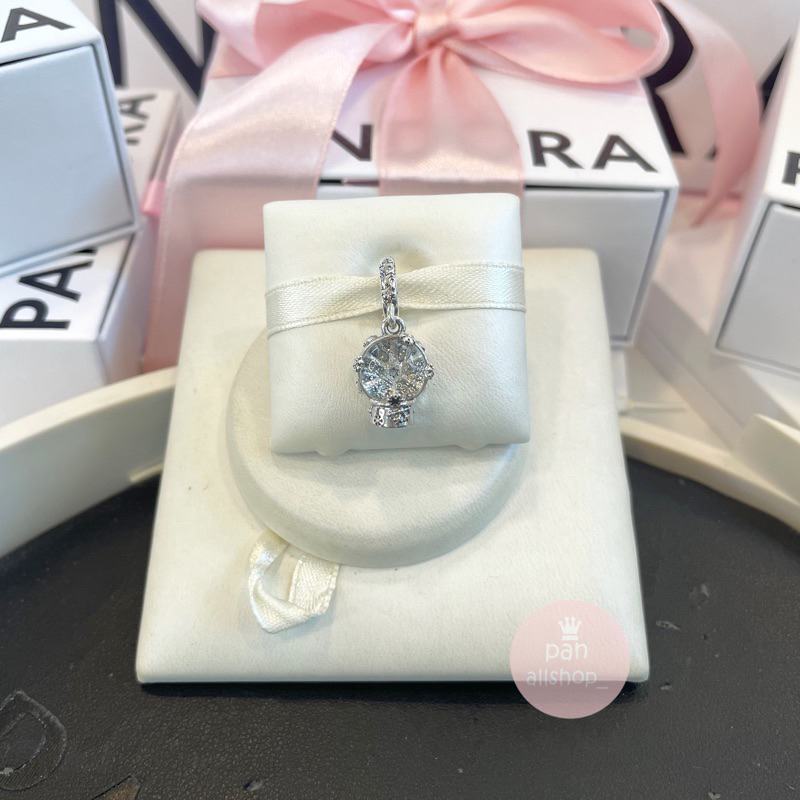 (ของแท้100%)Pandora Snowflake Snowglobe charm ชาร์ม สโนว์บอล snowball