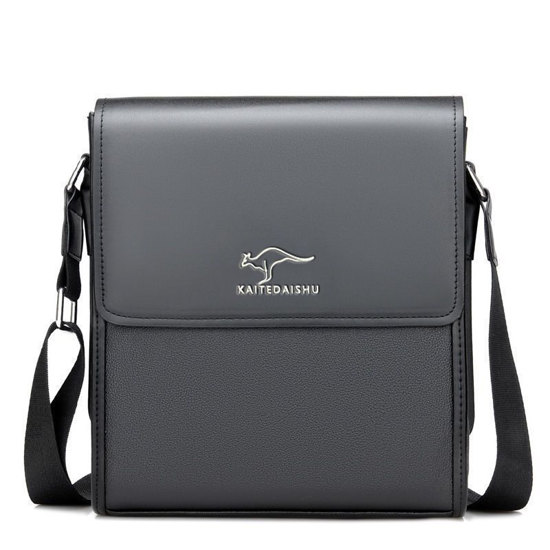 กระเป๋าสะพายข้างผู้ชาย จิงโจ้ รุ่นแนวตั้ง ขนาดใหญ่ 10 นิ้ว ใส่ iPad ได้ (KAI)