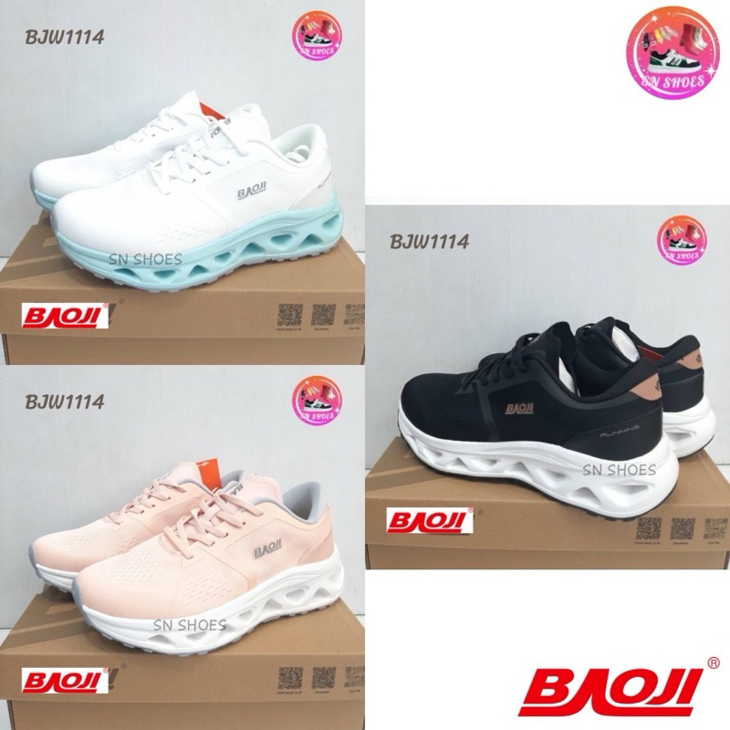 รองเท้าผ้าใบ BAOJI เเท้100% BJW 1114 รองเท้าผ้าใบผู้หญิง ไซร้ 37-41