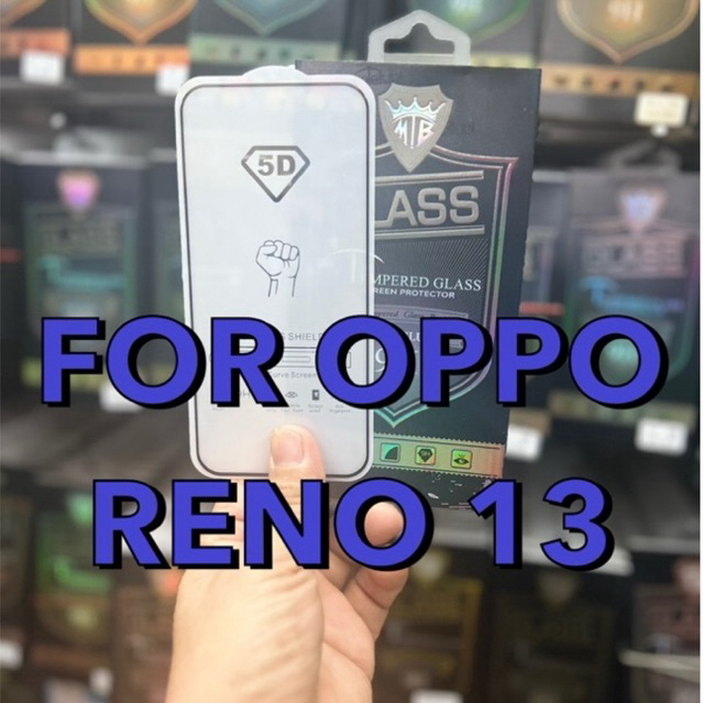 ฟิล์มกระจกนิรภัยแบบเต็มจอ รุ่น Reno 13(5G)/ Reno 13F(5G)  !ตรงรุ่น! ฟิล์มกระจกนิรภัยกันรอยขีดข่วน สินค้าพร้อมส่งในไทย