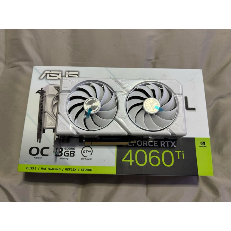 RTX 4060Ti 8GB ASUS DUAL EVO WHITE OC มือสอง ประกันศูนย์ไทย