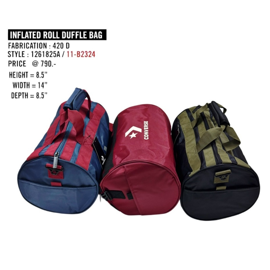 กระเป๋าสะพายข้าง คอนเวิรส์ของแท้ รุ่น INFLATED ROLL DUFFLE BAG สินค้าลิขสิทธิ์แท้ ไม่แท้คืนเงินให้10เท่าของราคาสินค้า