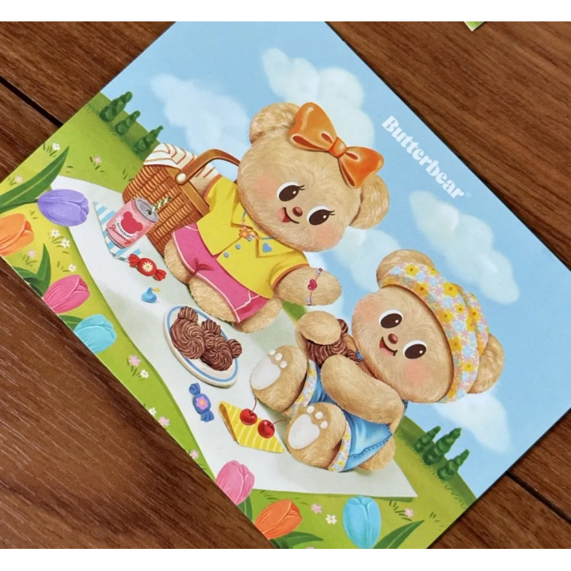 ✅พร้อมส่ง ส่งด่วนได้✅ โปสการ์ดน้องหมีเนยสุดคิ้วท์ 💖🐻 | Butterbear Postcardส่งความน่ารักจากน้องหมีเนยตรงถึงมือคุณ 🧸✨