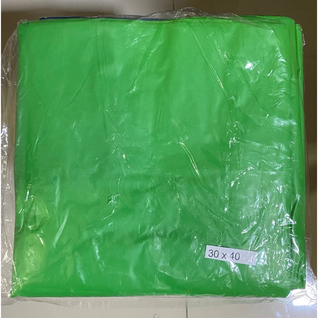 ถุงขยะ สีเขียว 30x40