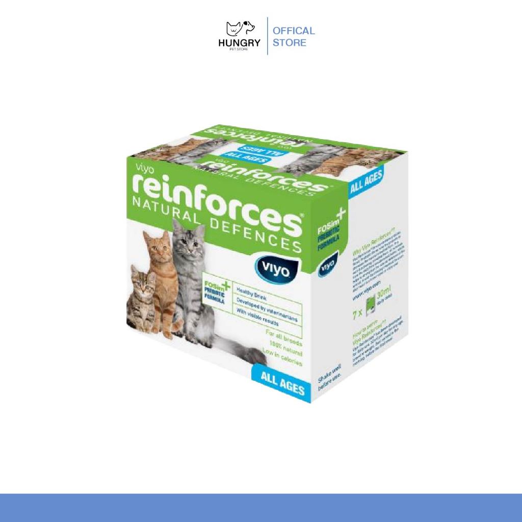 [พร้อมส่ง❗️] Viyo Reinforces Probiotic แบบผสมอาหาร สำหรับน้องแมวถ่ายเหลว ท้องเสีย | Hungrypet store