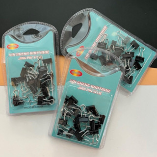 (ยกโหล 12 ชิ้น) No.029 คลิปหนีบกระดาษ คลิปดำ คลิปหนีบกระดาษเ…