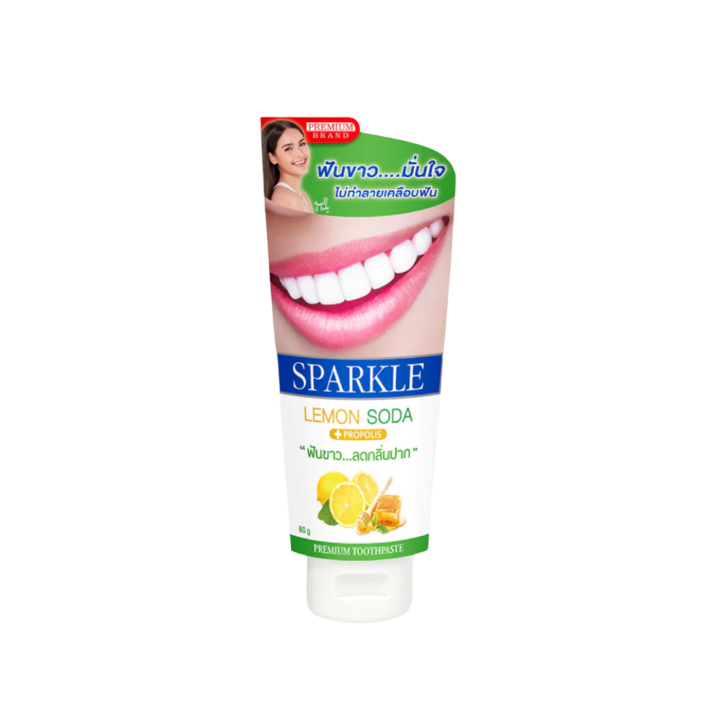 [1 แถม 1] SPARKLE ยาสีฟัน สปาร์คเคิล ยาสีฟันฟันขาว Fresh White / Lemon Soda (1 แพ็คมี 2 หลอด )
