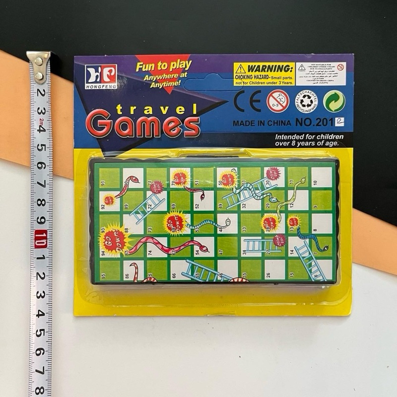 (12 ชิ้น) No.82  เกมบันไดงู บันไดงู กระดานแม่เหล็ก กระด่านบันไดงูพับได้