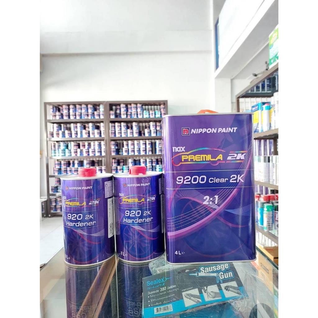 แลคเกอร์ Nipponpaint NAX 9200 ระบบ 2:1 ให้เนื้อฟิล์มสีมาก แห้งตัวเร็ว ประหยัดเวลา ชุด 4 ลิตร