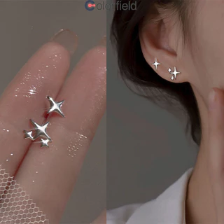 Colorfield S925ต่างหู ดาว ขนาดเล็ก เรียบง่าย เครื่องประดับ สไตล์เกาหลี เข้ากับทุกชุด สําหรับผู้หญิง