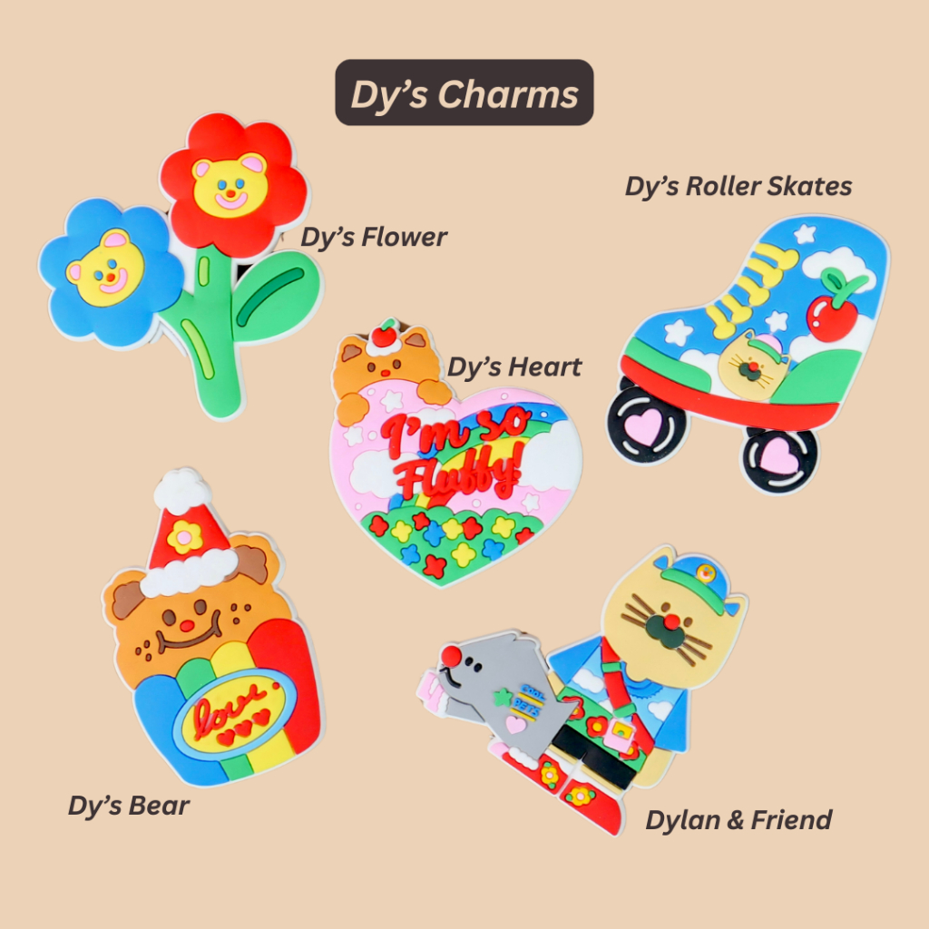 ของตกแต่งกระเป๋ารูปตัวการ์ตูน Original ของ Dylano | Dy's Charm for Dy's Bag