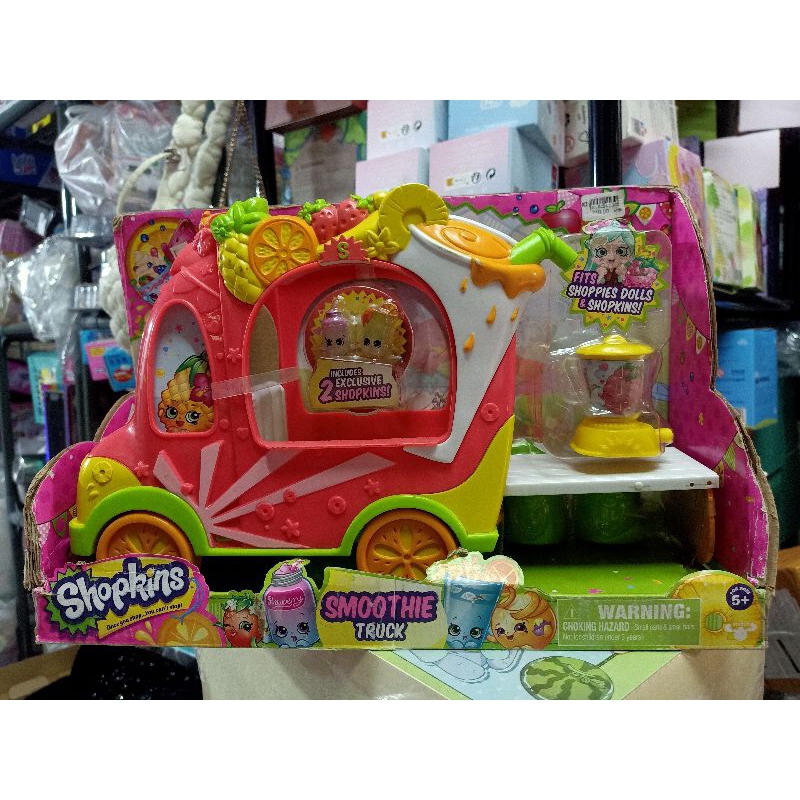 Shopkins Shoppies Juice Truck เซตร้านน้ำผลไม้ กล่องใหญ่เลยคะ อปก.เพียบๆคะ