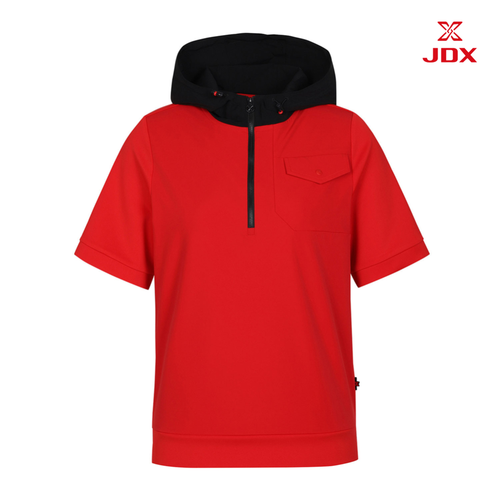 JDX Golf เสื้อกอล์ฟผู้หญิงซิปหน้ามีฮู้ด